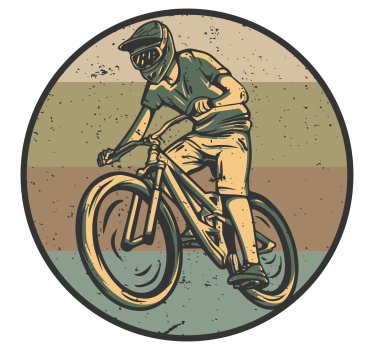 Fahrrad Aufkleber vintage-look - TenStickers