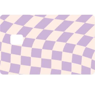 Kreditkarte Aufkleber quadrate pastellfarben - TenStickers
