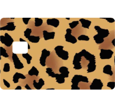 Kreditkarten Aufkleber panther-print bedruckt - TenStickers