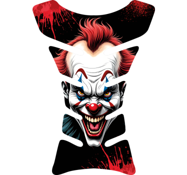 Motorrad Aufkleber wütender clown - TenStickers