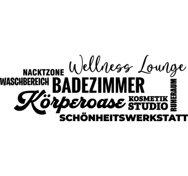 Wandtattoo Badezimmer entspannende orte - TenStickers