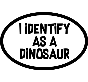 Autoaufkleber ich identifiziere mich als - TenStickers