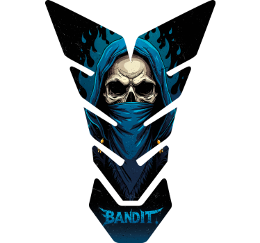 Motorrad Aufkleber totenkopfbandit - TenStickers