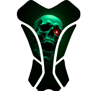 Motorrad Aufkleber gruseliger totenkopf - TenStickers
