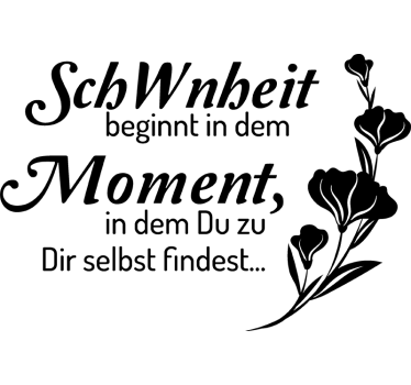 Wandtattoo Badezimmer schönheitsmoment - TenStickers