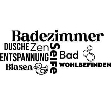 Wandtattoo Badezimmer entspannende konzepte - TenStickers