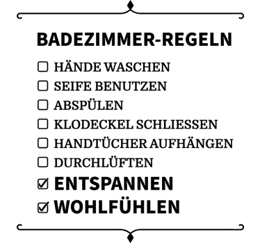 Wandtattoo Badezimmer lockerung der regeln - TenStickers