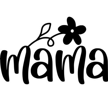 Schaufenster Folie mutterwort mit einer blume - TenStickers