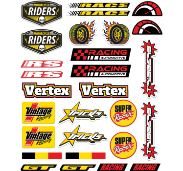 Motorrad Aufkleber einzelnes bombenpaket - TenStickers