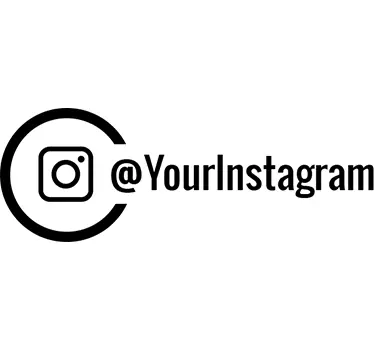 Personalisierter Instagram Schaufensteraufkleber - TenStickers