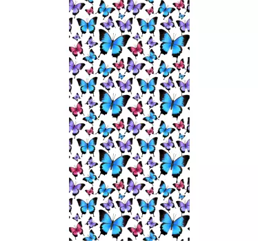 Folie Duschkabine Schmetterlinge - TenStickers