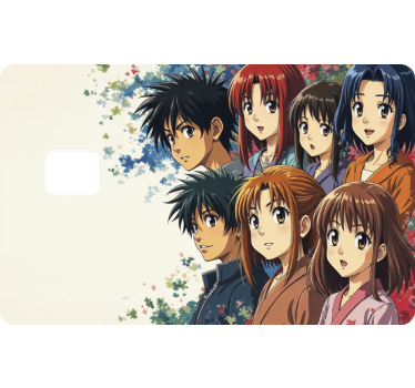 Kreditkarte Aufkleber japanische anime-figuren - TenStickers