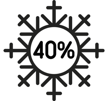 Rabatt Aufkleber schneeflockenrabatt - TenStickers