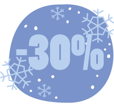 Rabatt Aufkleber winterrabatt - TenStickers