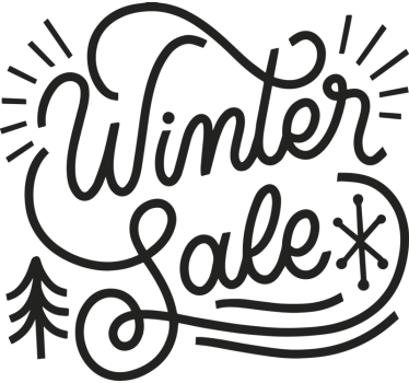 Rabatt Aufkleber winter-schriftzug - TenStickers