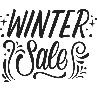 Rabatt Aufkleber einfarbiger winter - TenStickers
