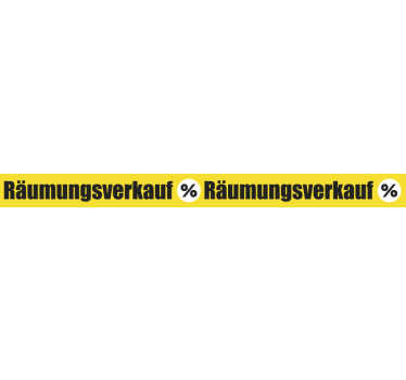 Schaufenster Folie räumungsverkauf - TenStickers