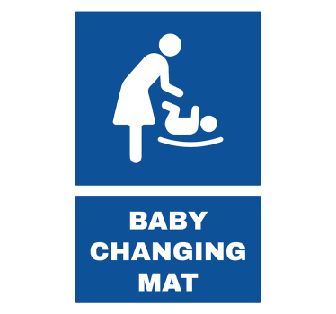 Folie Tür baby changing mat - TenStickers
