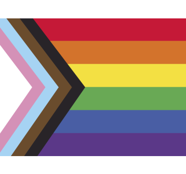Autoaufkleber lgbtq-fortschrittsflagge - TenStickers