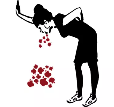 Laptop Aufkleber Lovesick Banksy - TenStickers