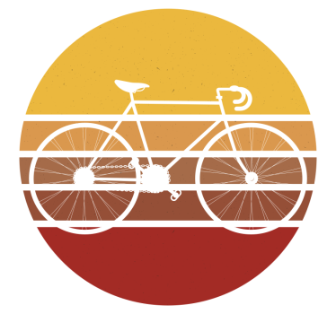 Fahrrad Aufkleber retro-rennrad - TenStickers