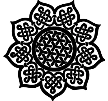Laptopaufkleber keltisches Mandala - TenStickers