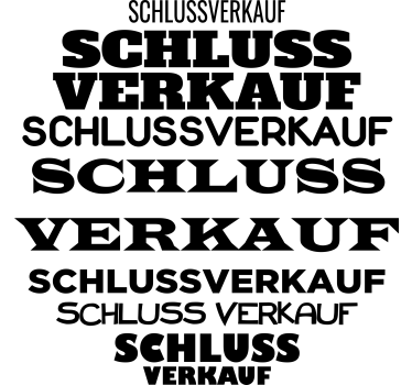 Rabatt Aufkleber wörter im kreis - TenStickers