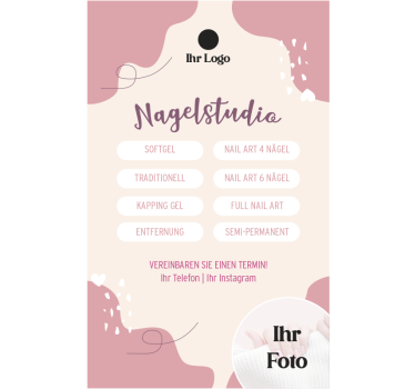 Schaufenster Folie nagelstudio personalisierte dienstleistungen - TenStickers