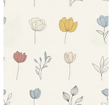 Wandtattoo Küche satz von blumen-design - TenStickers