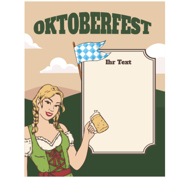Aufkleber Oktoberfest bayerisches - TenStickers
