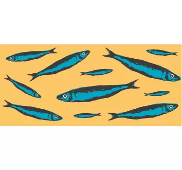 Wandtattoo Sardinen - TenStickers