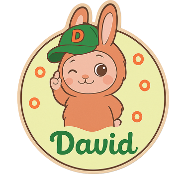 Wandtattoo Kinderzimmer puppe zwinkert mit namen - TenStickers