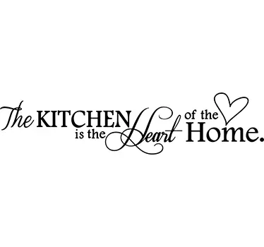 Wandtattoo Küche The Kitchen is The Heart of The Home - TenStickers