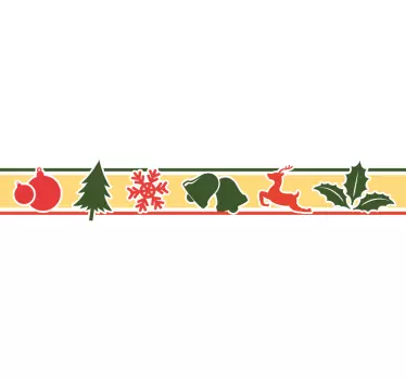Aufkleber Weihnachtsbordüre - TenStickers