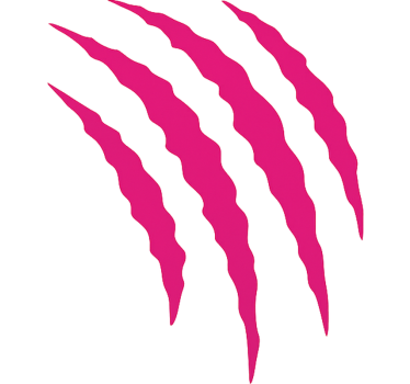 Motorrad Aufkleber rosa krallenkratzer - TenStickers