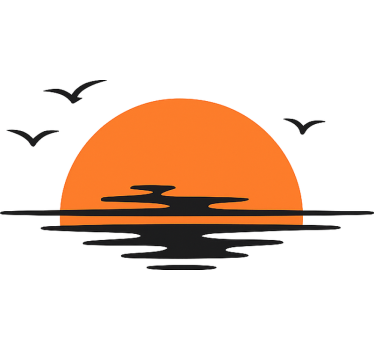 Wohnmobil Aufkleber ästhetischer sonnenuntergang - TenStickers