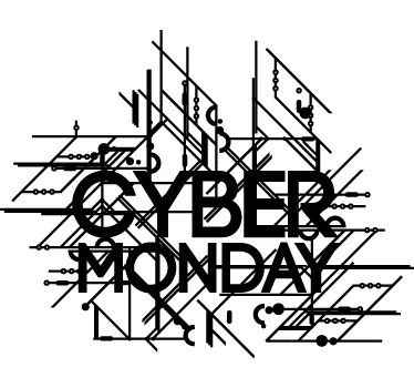 Schaufensteraufkleber Cyber Monday - TenStickers