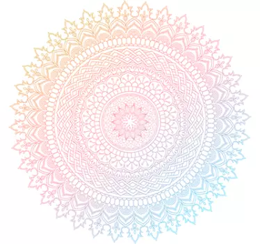 Wandtattoo Mandala in Rosa - TenStickers