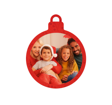 Fensteraufkleber personalisierte weihnachtskugel - TenStickers