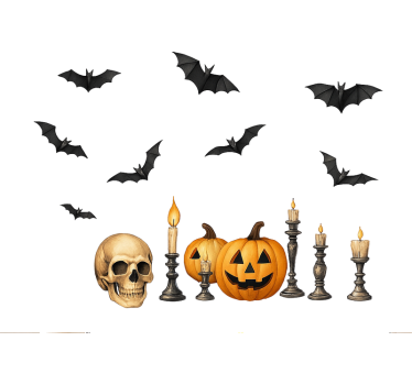 Fensteraufkleber vielfältige halloween dekorationen - TenStickers