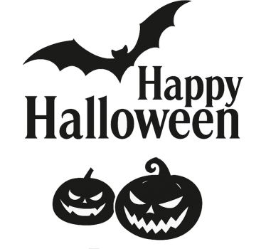 Fensteraufkleber gruselige halloween-kürbisse - TenStickers