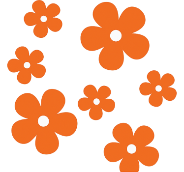 Fahrrad Aufkleber einfache blumen - TenStickers