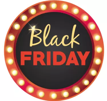 Aufkleber Black Friday Kreis - TenStickers