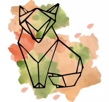 Wandtattoo geometrische Fuchs - TenStickers
