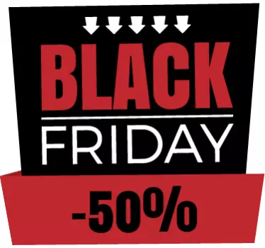 Personalisierbar Black Friday Sticker elegant - TenStickers
