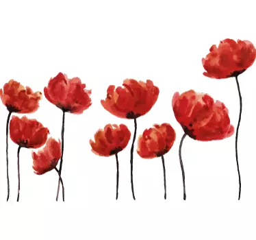 Wandtattoo Klatschmohn - TenStickers