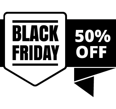 Sticker Black Friday personalisierbar - TenStickers