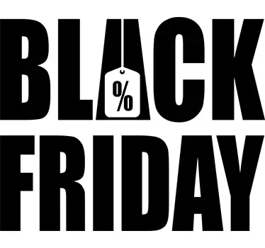 Schaufenster Aufkleber Black Friday Aufschrift - TenStickers