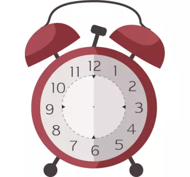 Wandtattoo Wecker Uhr - TenStickers