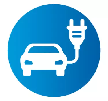 Autoaufkleber Elektroauto - TenStickers